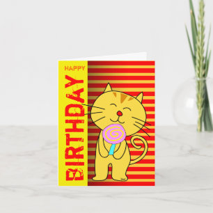 Lollipop Cat Kort