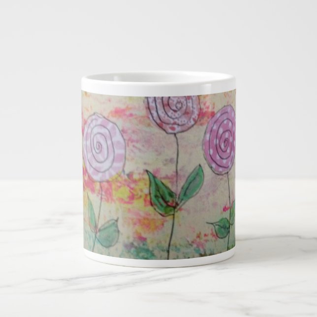Lollipop Flowers Jumbo Mugg (Framsidan)