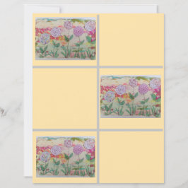 Lollipop Flowers Scrapbook Papper