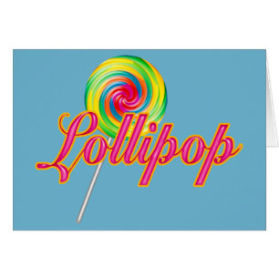 Lollipop Hälsningskort