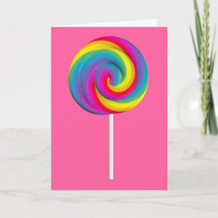 Lollipop-hälsningskort Kort