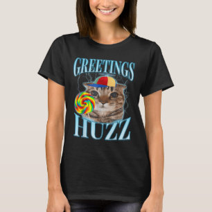Lollipop Katt Meme Hälsningar Huzz Rollig Dum Kat T Shirt