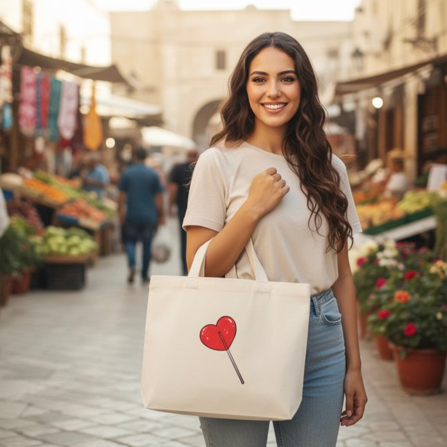Lollipop Large Tote Bag Mini Tygkasse (Skapare uppladdad)