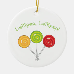 Lollipop Lollipop Julgransprydnad Keramik