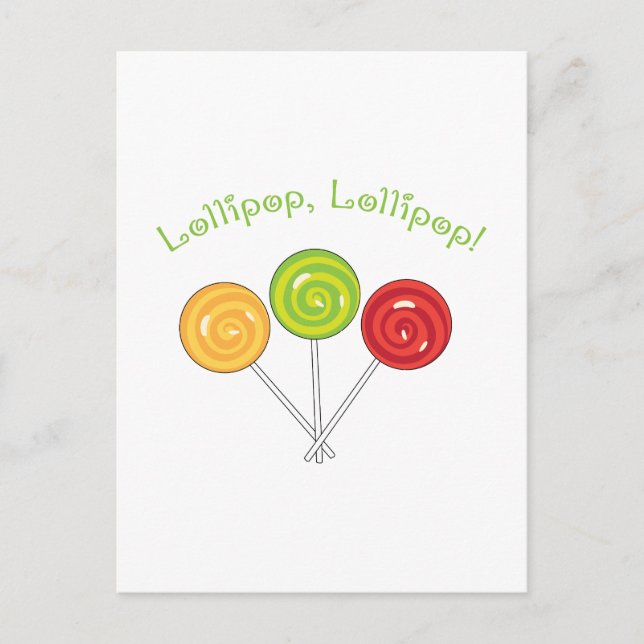 Lollipop Lollipop Vykort (Framsida)