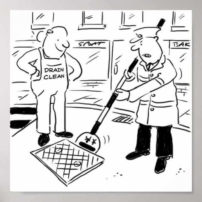 Lollipop Man använder sitt tecken till Hiss en töm Poster (Framsidan)