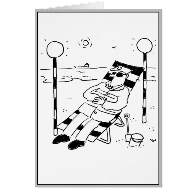 Lollipop Man är Sunbad. Surreal Hälsningskort (Framsidan)