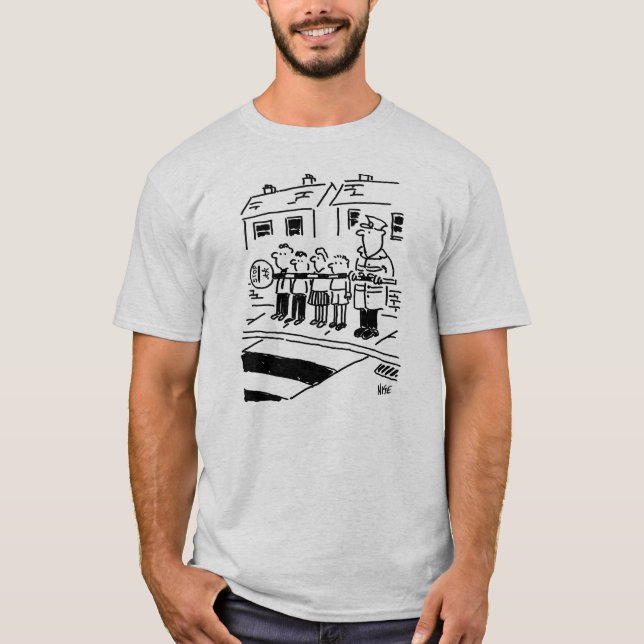 Lollipop Man Controls Schoolchildren with Lollipop T Shirt (Framsida)