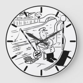 Lollipop Man fiskar i kanalen Stor Klocka