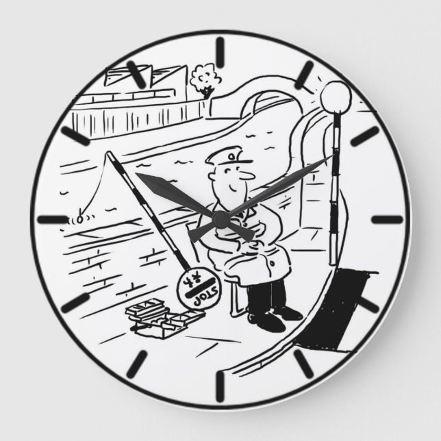 Lollipop Man fiskar i kanalen Stor Klocka (Framsida)