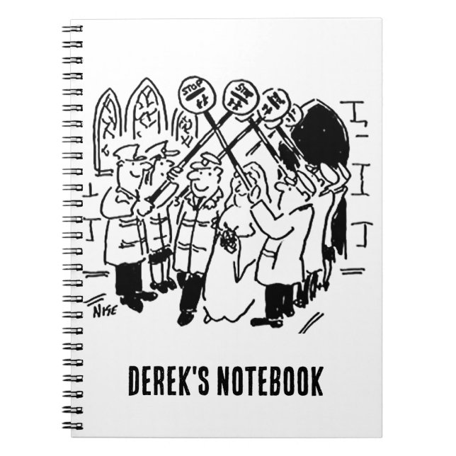 Lollipop Man Gifta sig med Hedersgardet Anteckningsbok (Framsidan)