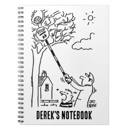 Lollipop Man hjälper till att få Boll från Träd Anteckningsbok