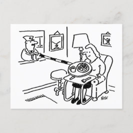 Lollipop Man serverar mat från sin köksgyttja Vykort