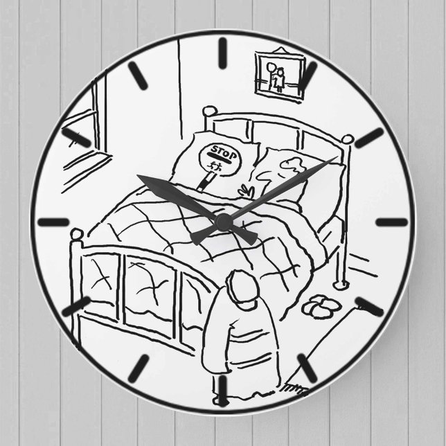 Lollipop Man sover med sin Lollipop Stor Klocka (Skapare uppladdad)