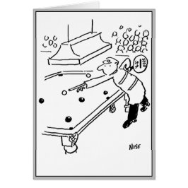 Lollipop Man spelar nooker Hälsningskort