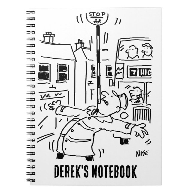 Lollipop Man visas av Anteckningsbok (Framsidan)