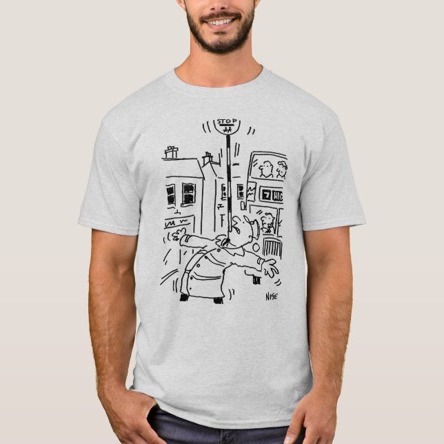 Lollipop Man visas av T Shirt (Framsida)