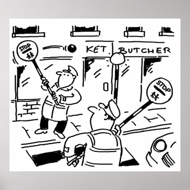 Lollipop Manar spelar tennis Poster (Framsidan)