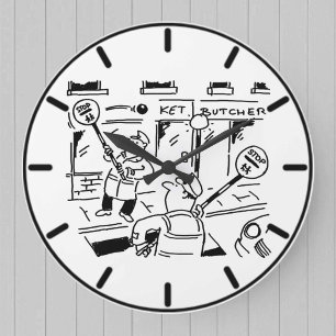 Lollipop Manar spelar tennis Stor Klocka