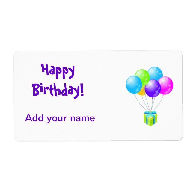 Lollipop Märkre Party favors Wrapper-etiketter för Fraktsedel (Framsidan)