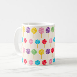 Lollipop mönster kaffemugg
