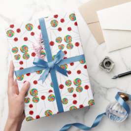 Lollipop mönster presentpapper