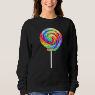 Lollipop Rainbow Sucker Godis Kostym Halloween T Shirt