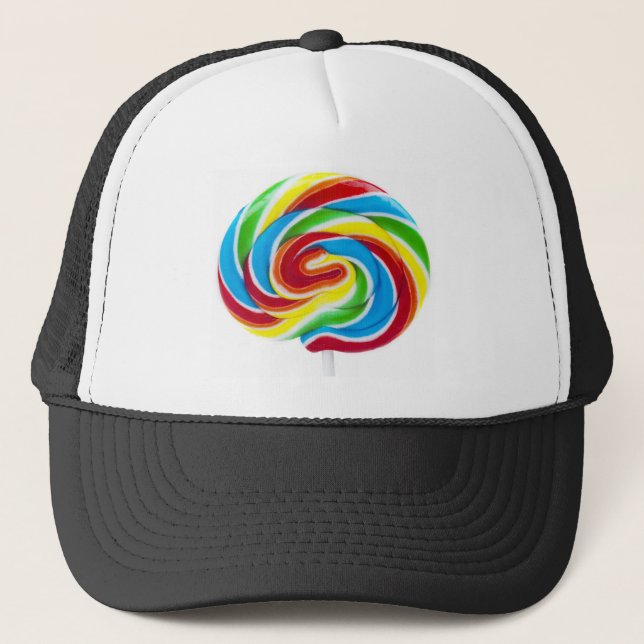Lollipop Rainbow Swirl Keps (Framsida)