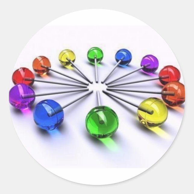 lollipop runt klistermärke (Framsida)