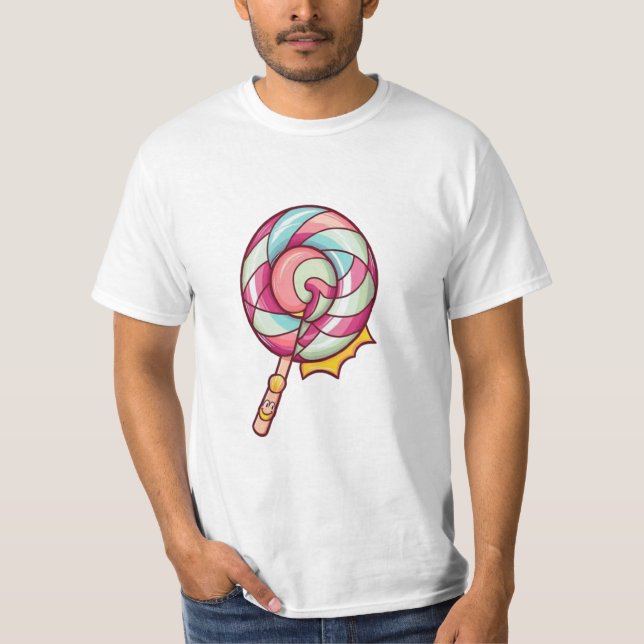 lollipop sticker t shirt (Framsida)