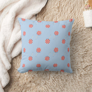Lollipop Sweet Candy Blue Kudde