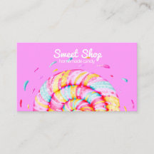 Lollipop Sweet Candy Illustration Homemade Rosa