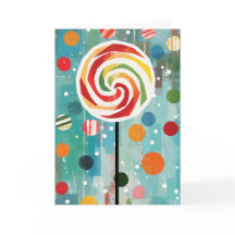 Lollipop Swirl-julkort