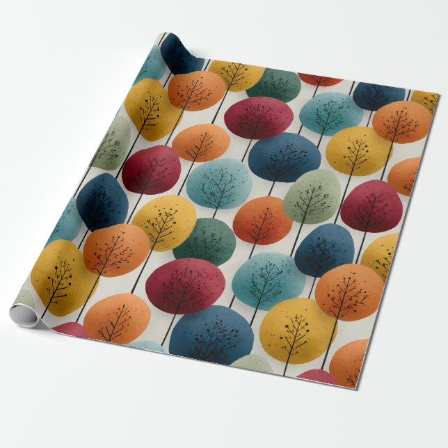 Lollipop Tree Wrapping Paper Presentpapper (Utrullad)