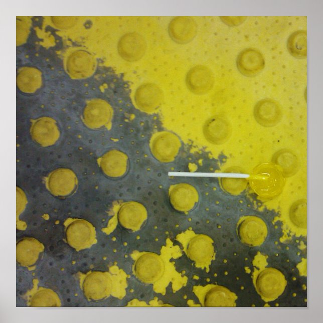 Lollipop-Tunnelbanan för övergiven Gult Poster (Framsidan)