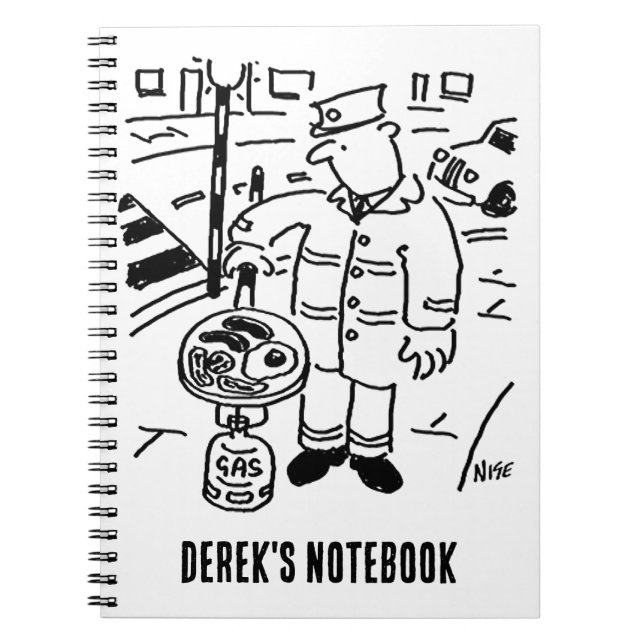 Lollipopmannen lagar sin frukost anteckningsbok (Framsidan)