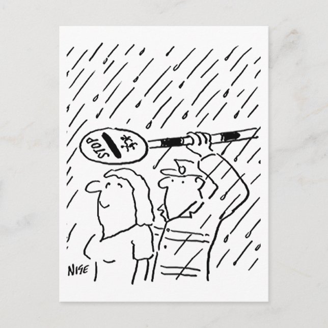 Lollipoppsmannen är riddarlig vykort (Framsida)