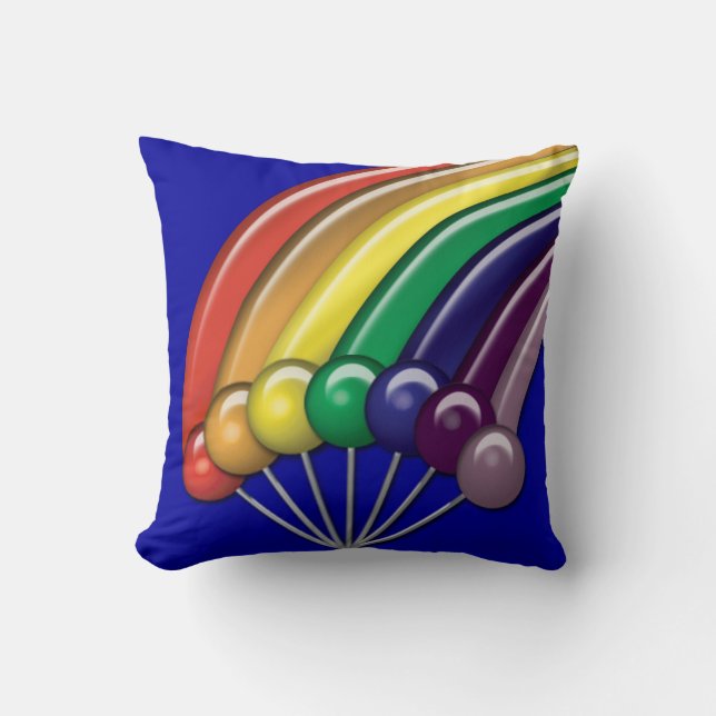 Lollipops and Rainbows Anpassade Pillow Kudde (Framsida)