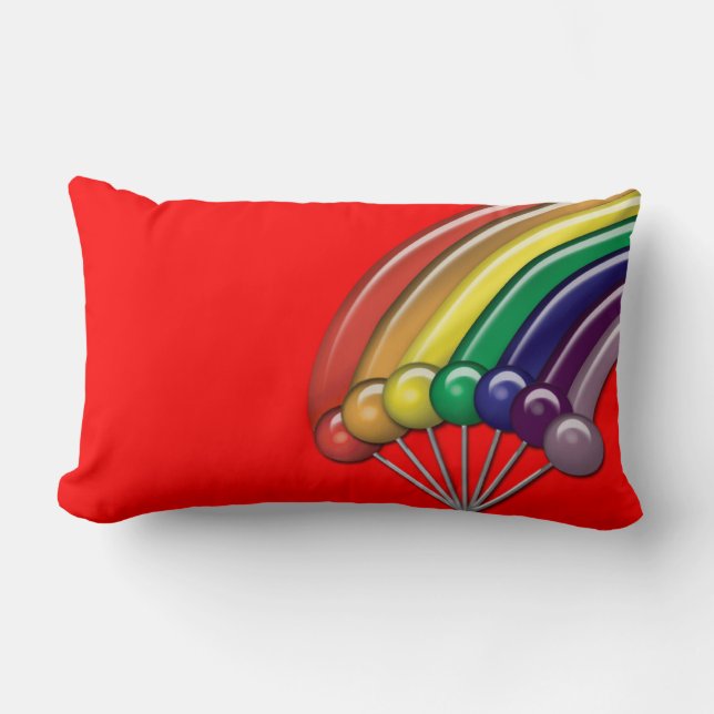 Lollipops and Rainbows Anpassade Pillows Lumbarkudde (Framsida)