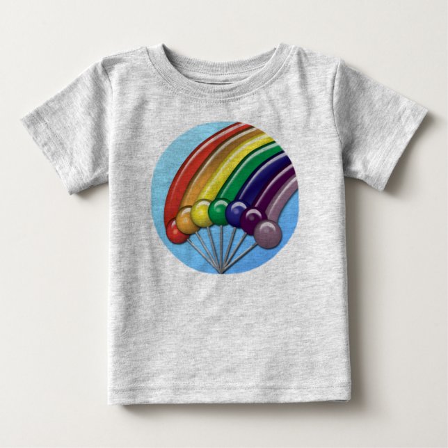 Lollipops and Rainbows Tee Shirt (Framsida)