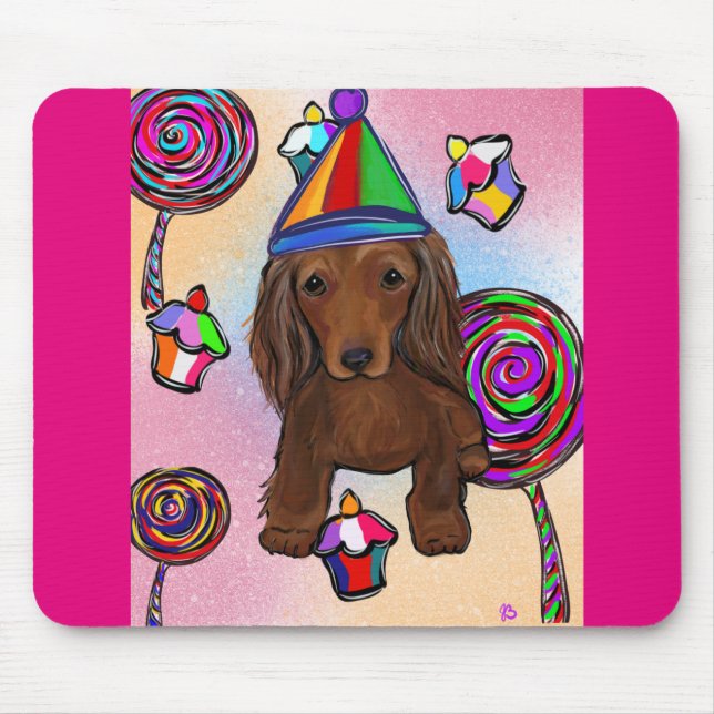 Lollipops Röda Doxie Musmatta (Framsidan)