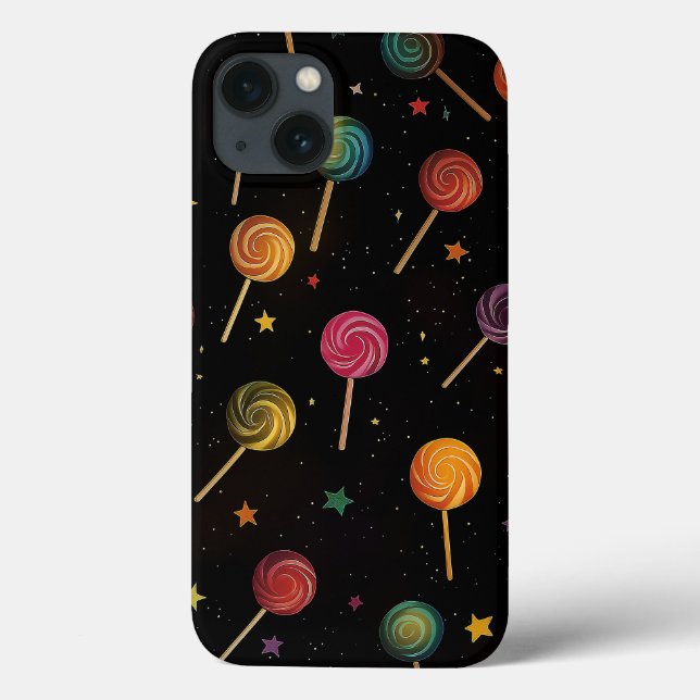 Lollipos in Space - Rainbow Stars Galaxy Black (Baksida)