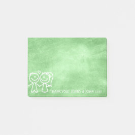 Lollop Favor Tack Chalkboard Lemon Grönt Post-it Block