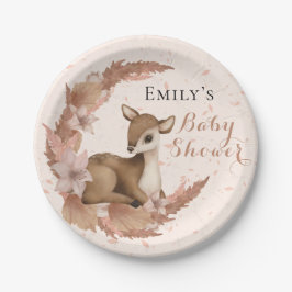 Lolly Bambi & Flowers Pastel Rosa Baby Shower Nap
