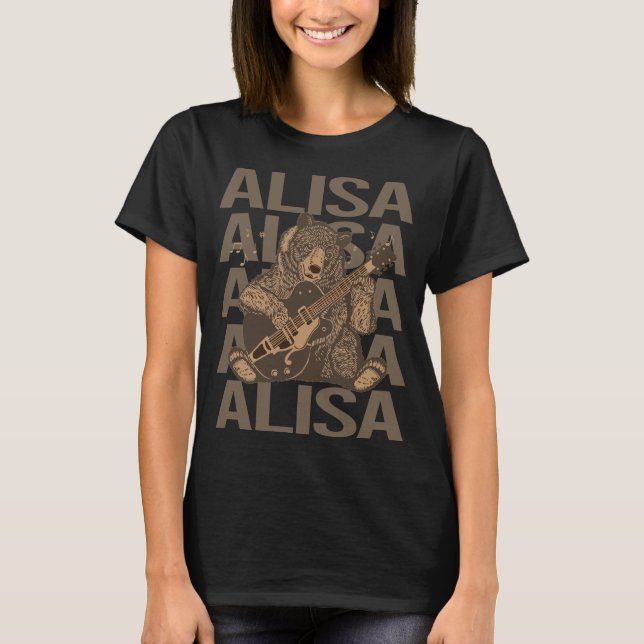 Lolly Bear - Alisa Namn T Shirt (Framsida)