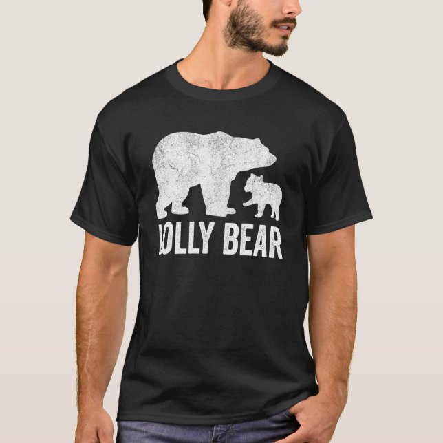 Lolly Bear Mors dag Grandmamma Funny Unge Kid Gra T Shirt (Framsida)