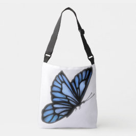 Lolly Blue Butterfly Kor Body Tote Bag Axelväska