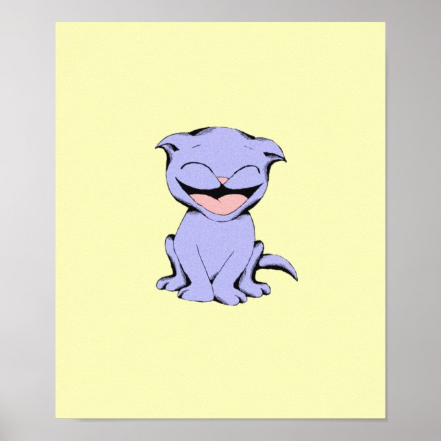 Lolly Cat Laughing Poster (Framsidan)