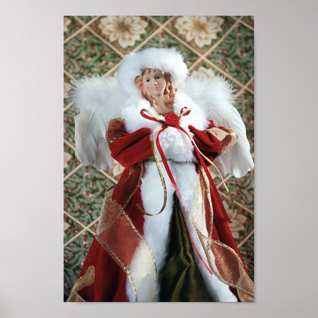 Lolly christmas-ängelavtryck poster (Framsidan)