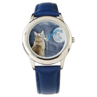 Lolly Ginger Cat och Full Moon Watch Armbandsur